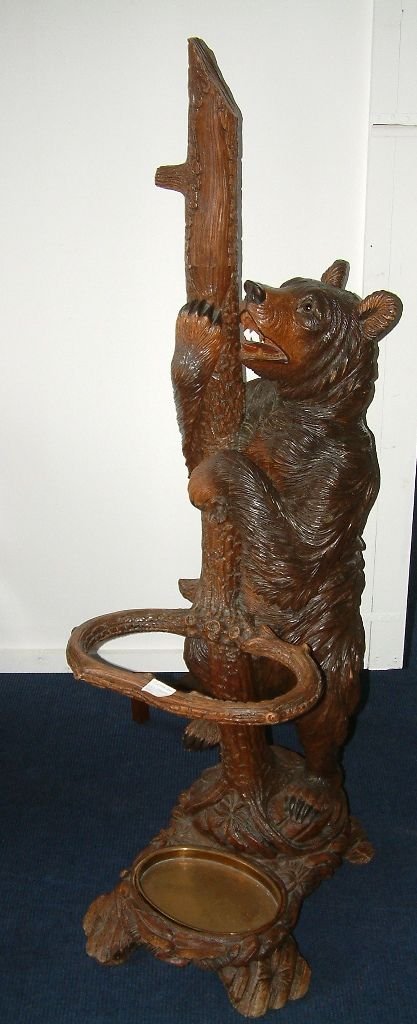 carved black forest bear