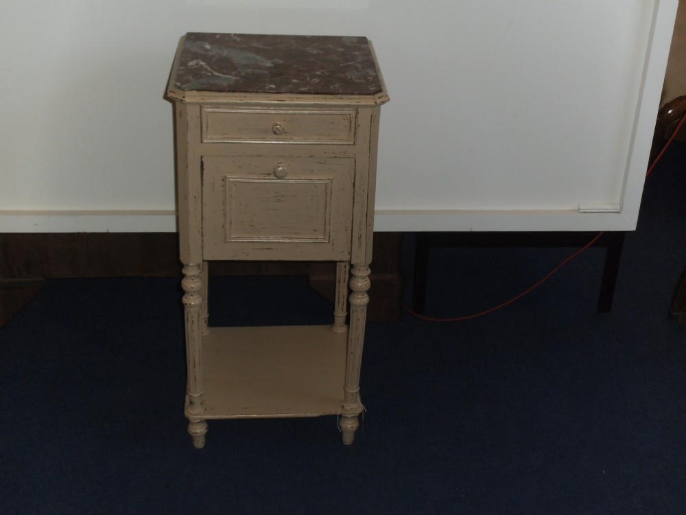 french shabby chic bedside cabinet