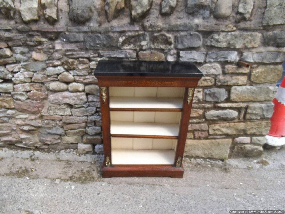 a victorian walnut bookcase