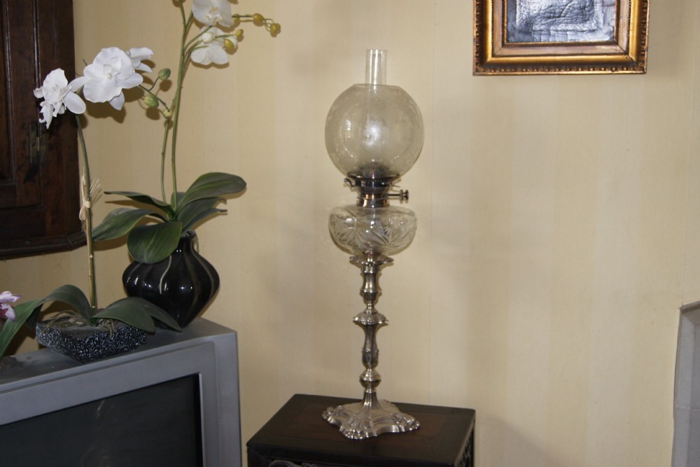 original sterling silver oil lamp