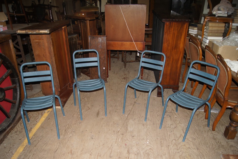 set of 4 metaltennis chairsgarden chairs