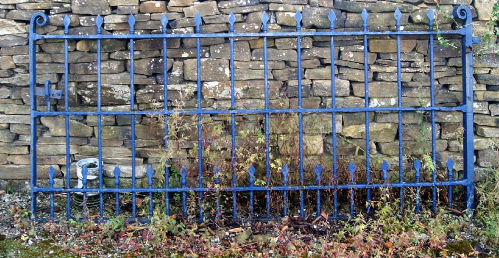 a fabulous wrought iron victorian single gate