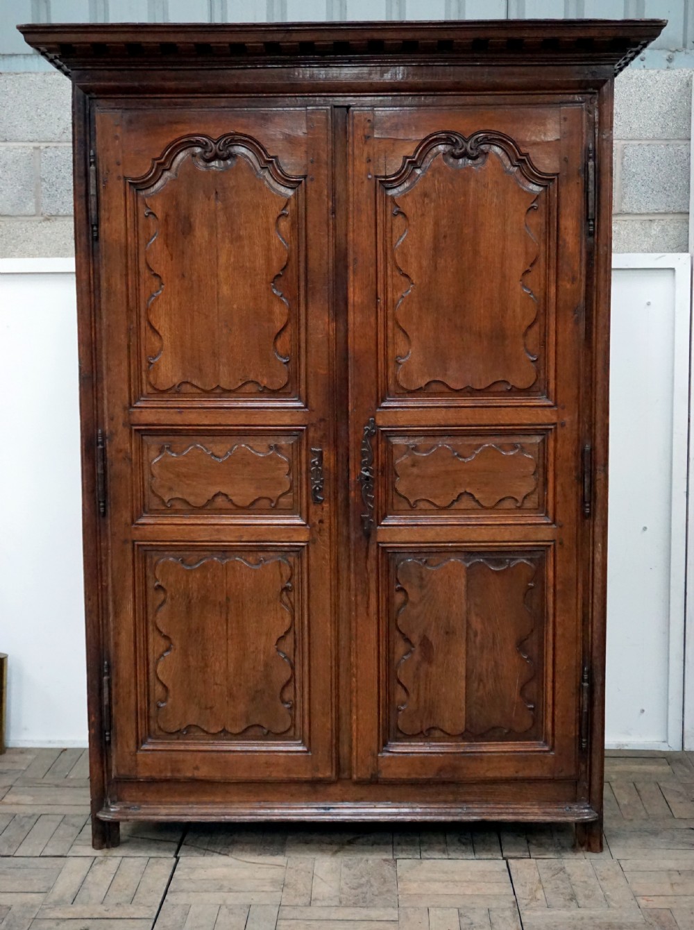 a charming oak french armoire