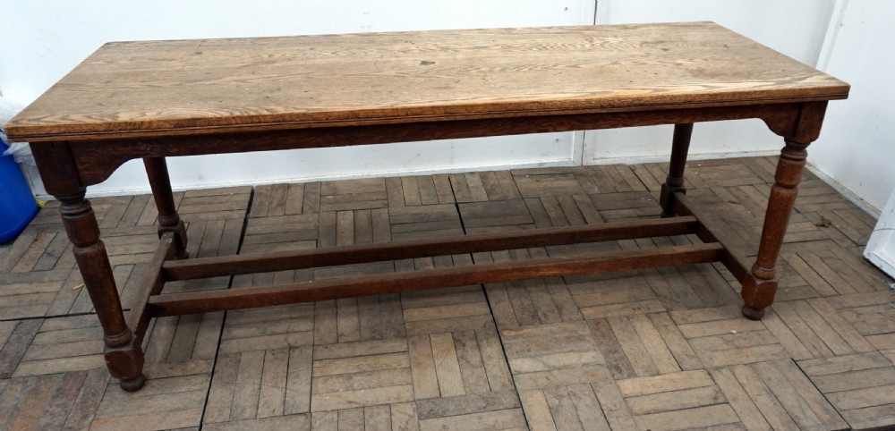 a good solid oak refectory table