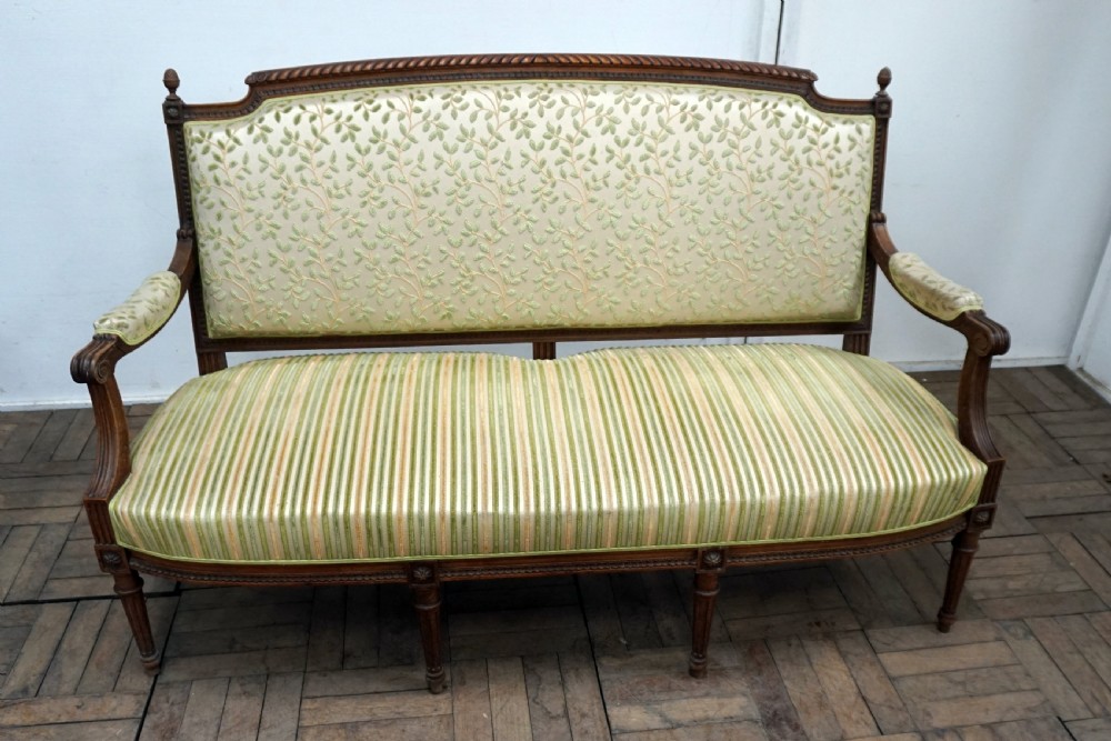 a good quality walnut framed french sofa