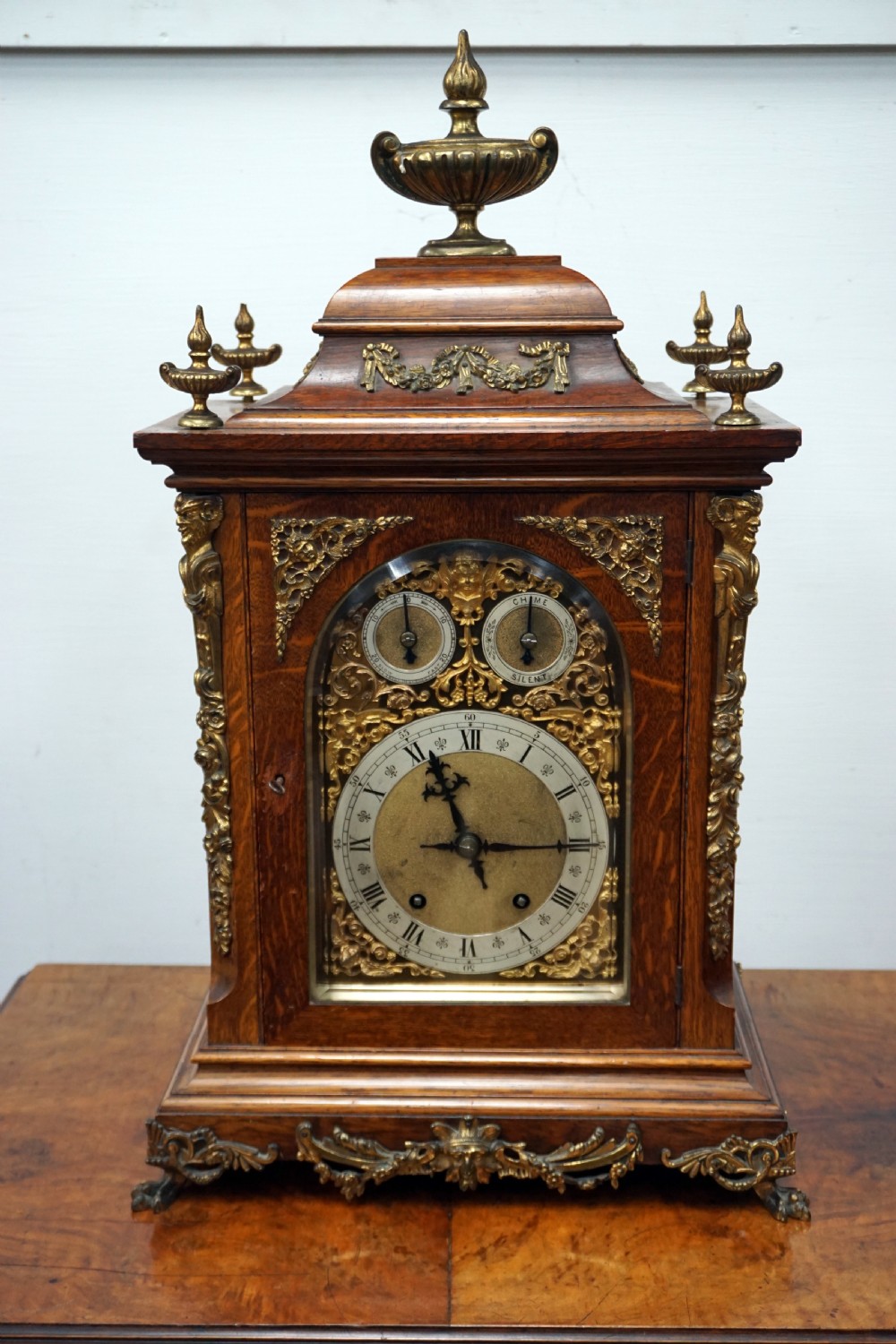 an outstanding large bracketmantle clock