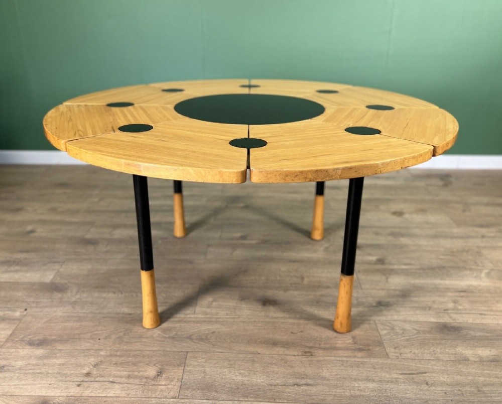 mid century dining table designed by richard nissen denmark