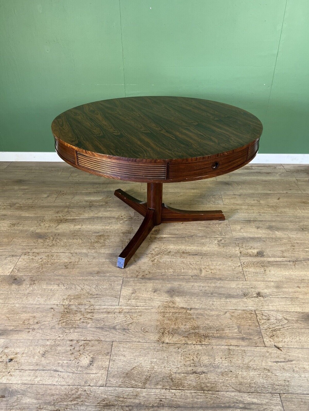 rosewood drum centre table by robert heritage mid century