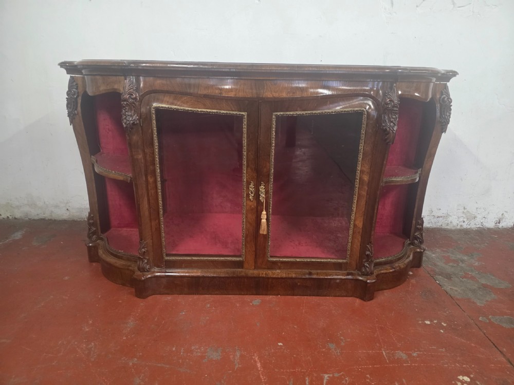 english antique rosewood credenza 1870s
